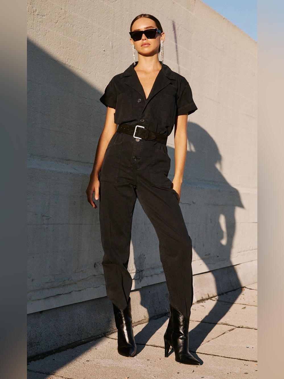 pistola Grover Short-Sleeve Utility Jumpsuit